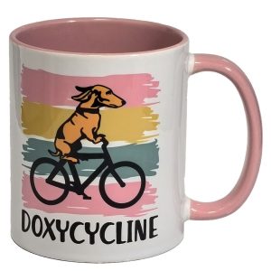 DOXYCYCLINE Dog ceramic coffee mug